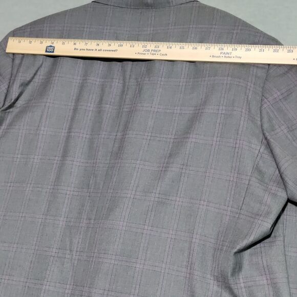 Holland & Sherry Savile Row Gray Purple Plaid Men’s 58S Blazer Jacket Sport Coat - Picture 15 of 16